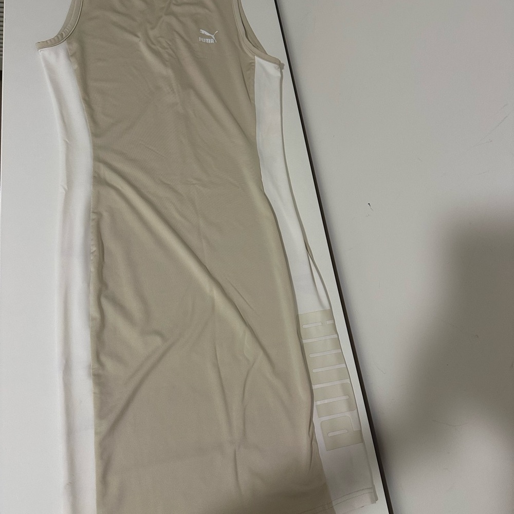 Puma Tan and White Dress